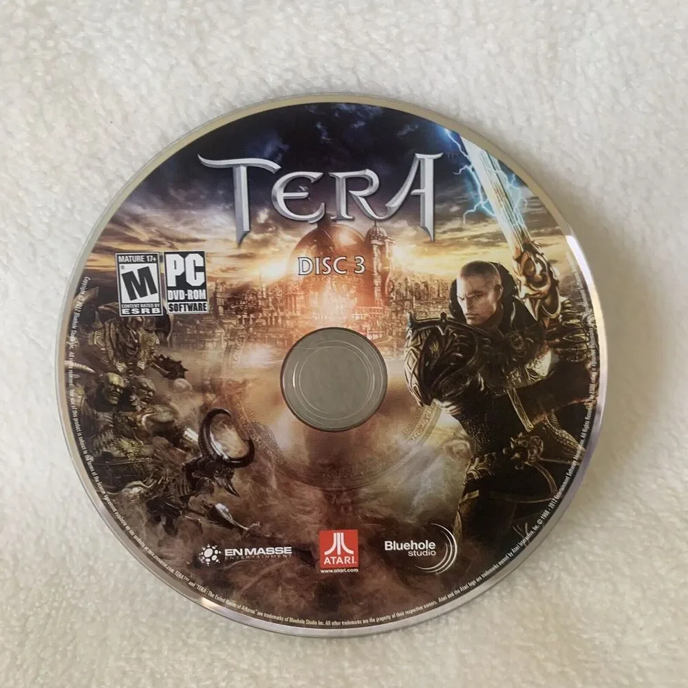 Tera (PC, 2012)‎ Complete in Box with Manual and All 3 Clean Discs CIB